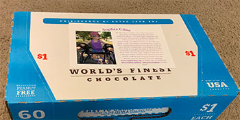 World's Finest Chocolate boxes prepared for Sophia's fundraising
