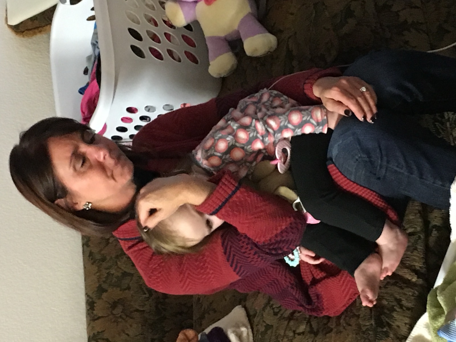 GiGi holding Sophia on her lap in 2017